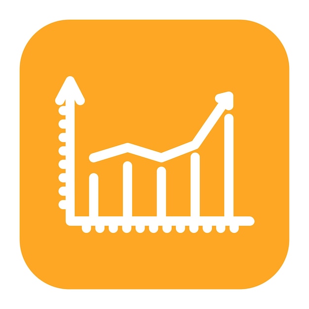Imagen vectorial de icono de gráfico Se puede utilizar para reuniones de negocios
