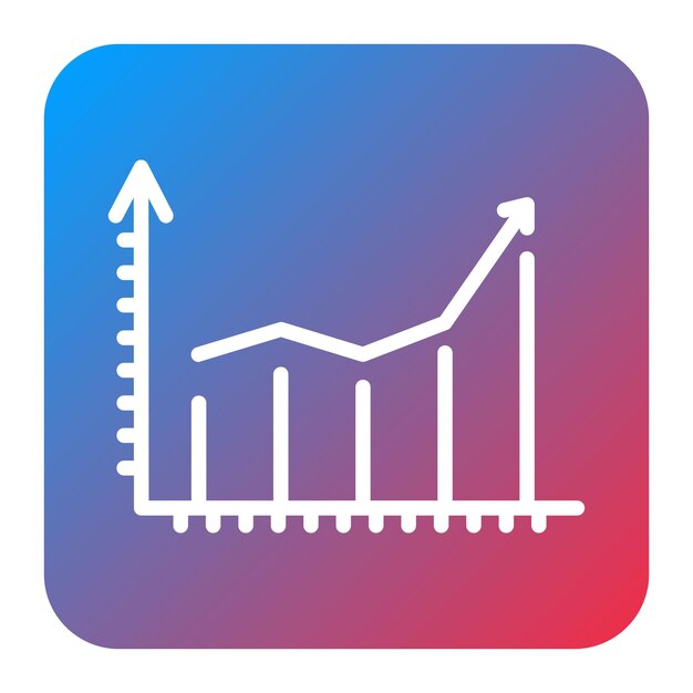 Imagen vectorial de icono de gráfico Se puede utilizar para reuniones de negocios