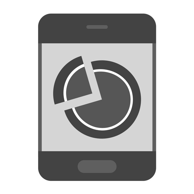 La imagen vectorial del icono del gráfico de la tarta se puede utilizar para infografías