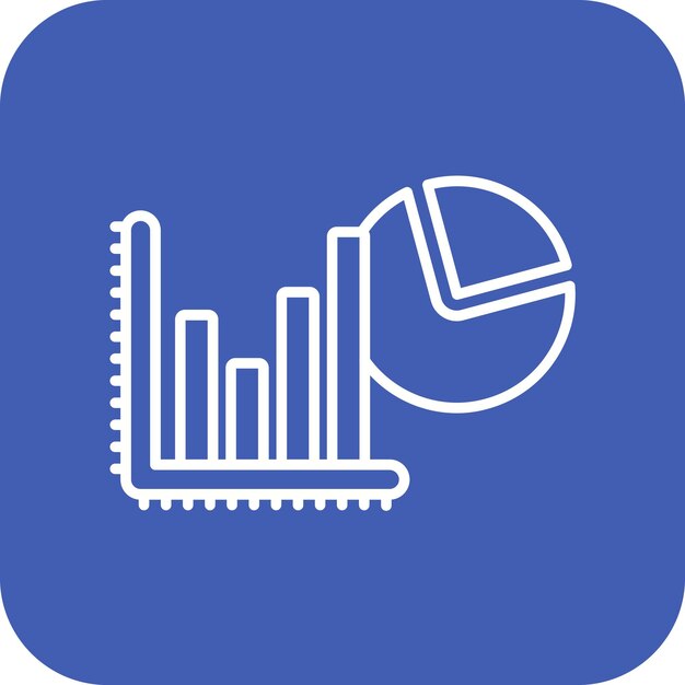 Imagen vectorial del icono del gráfico de la tarta Se puede utilizar para la retroalimentación del cliente