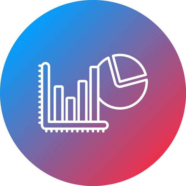 Imagen vectorial del icono del gráfico de la tarta Se puede utilizar para la retroalimentación del cliente