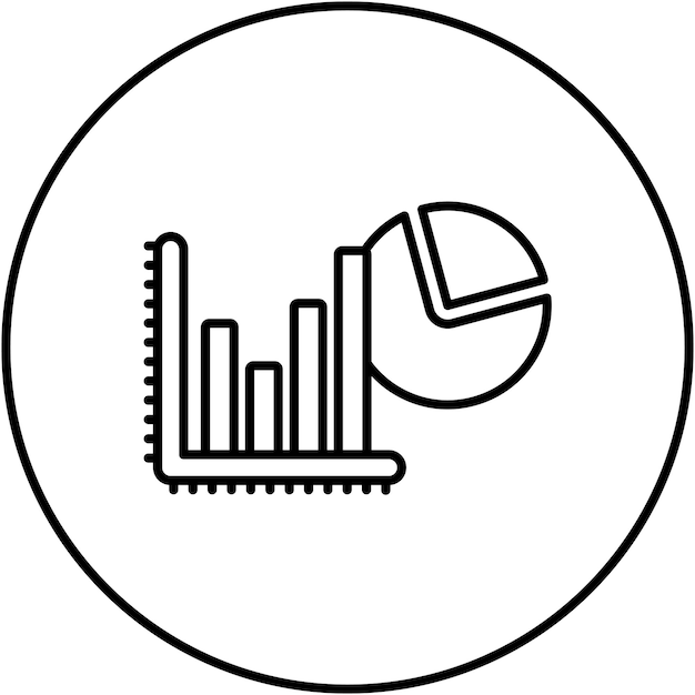 Imagen vectorial del icono del gráfico de la tarta Se puede utilizar para la retroalimentación del cliente