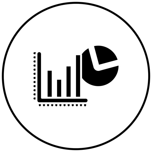 Imagen vectorial del icono del gráfico de la tarta Se puede utilizar para la retroalimentación del cliente