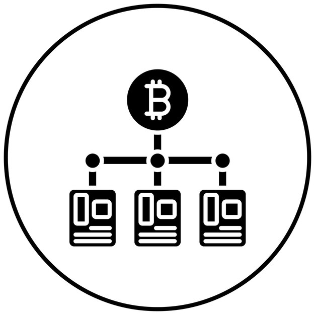 La imagen vectorial del icono de la granja de minería se puede utilizar para la criptomoneda