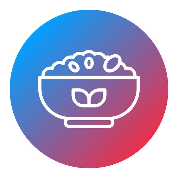 Imagen vectorial del icono de la granola Se puede usar para el brunch