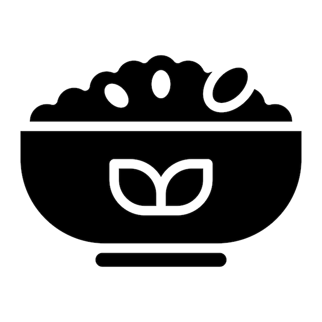 Imagen vectorial del icono de la granola Se puede usar para el brunch