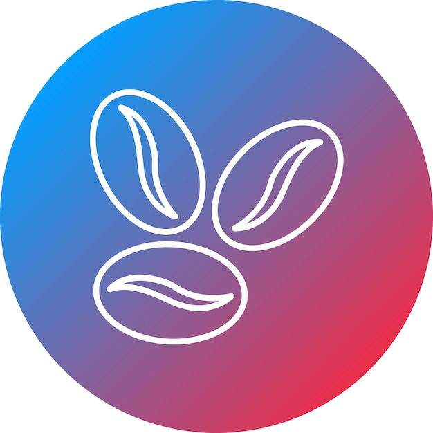 Imagen vectorial del icono de los granos de café Se puede usar para Coffee Shop