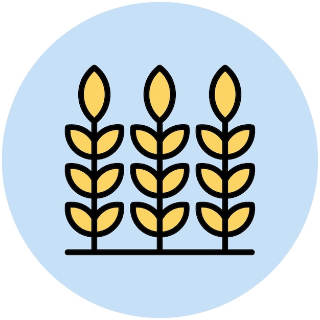 Imagen vectorial del icono de granos Se puede utilizar para la agricultura