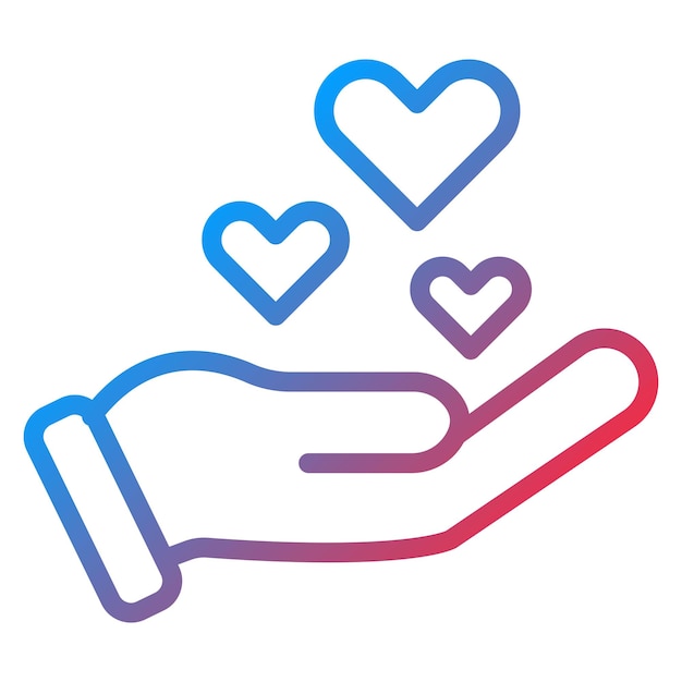 Imagen vectorial del icono de gratitud Se puede usar para el crecimiento personal