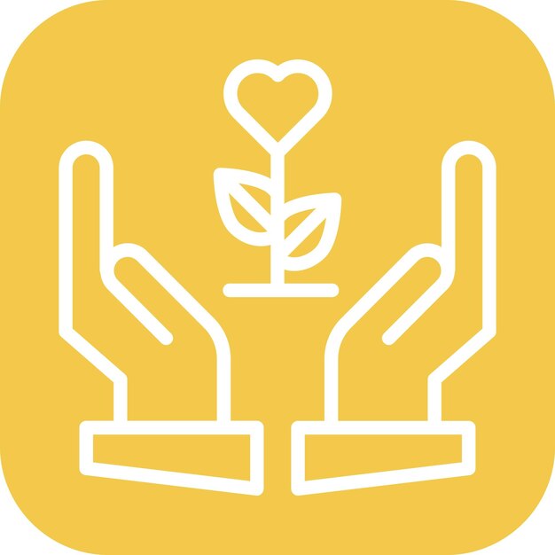 Imagen vectorial del icono de gratitud Se puede usar para rasgos de personalidad