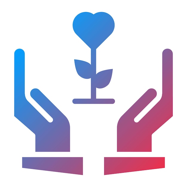 Imagen vectorial del icono de gratitud Se puede usar para rasgos de personalidad