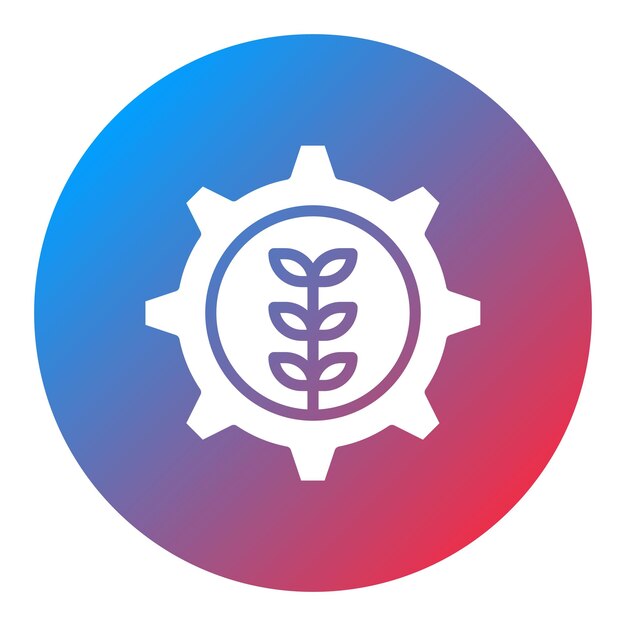 La imagen vectorial del icono de Greentech se puede utilizar para la fabricación