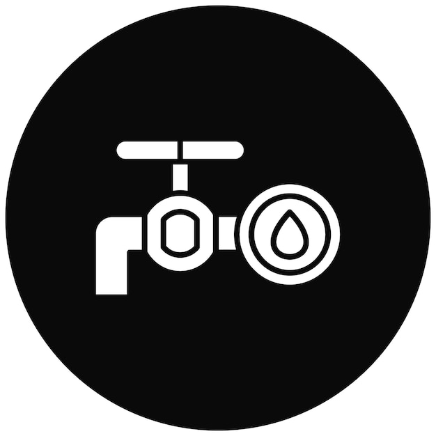 Imagen vectorial del icono del grifo de aceite Se puede utilizar para la industria de la gasolina