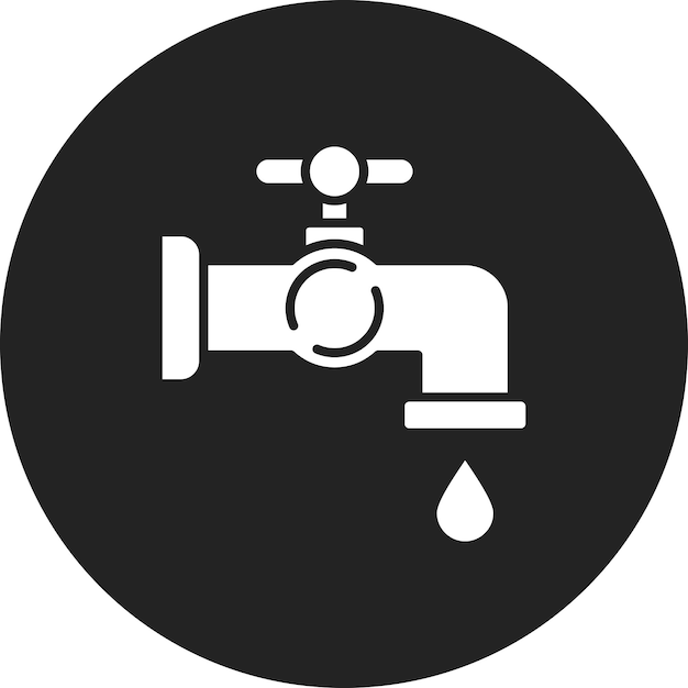 Imagen vectorial del icono del grifo Se puede utilizar para la fontanería