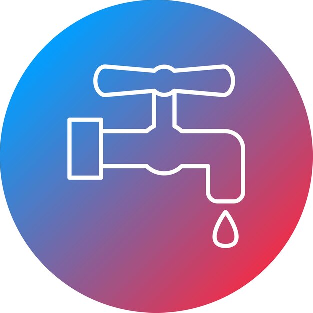 Imagen vectorial del icono del grifo Se puede utilizar para herramientas de construcción
