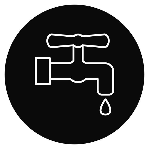 Imagen vectorial del icono del grifo Se puede utilizar para herramientas de construcción