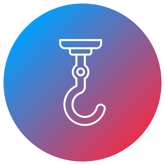 Imagen vectorial del icono de la grúa del contenedor Se puede utilizar para el envío