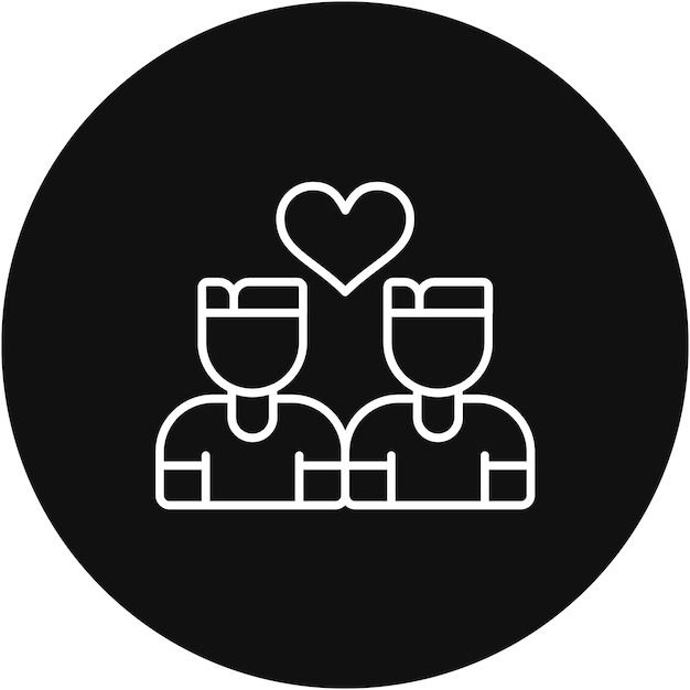 Imagen vectorial del icono del grupo de apoyo Se puede utilizar para la quimioterapia