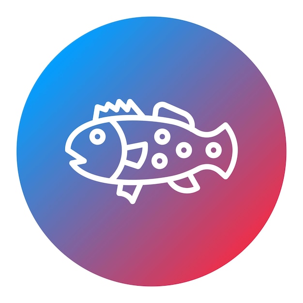 Vector imagen vectorial del icono del grupo se puede utilizar para peces y mariscos