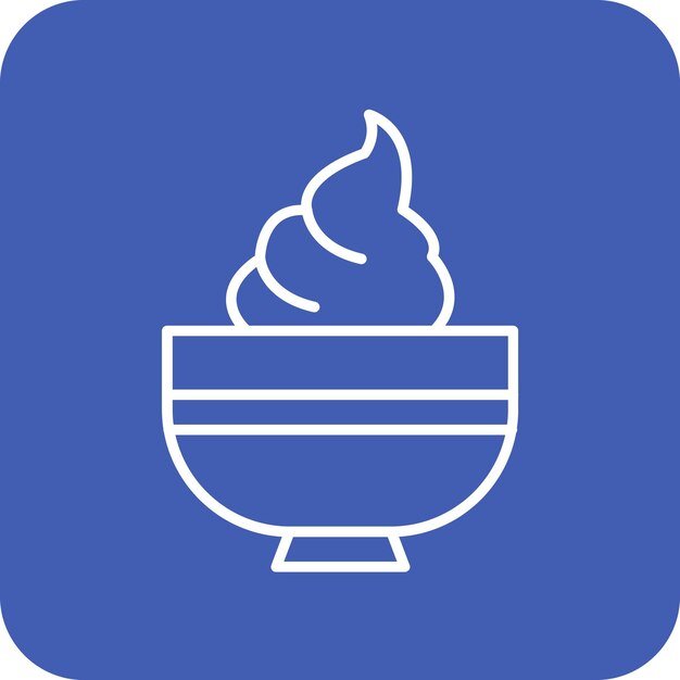 La imagen vectorial del icono de guacamole se puede usar para World Cuisine