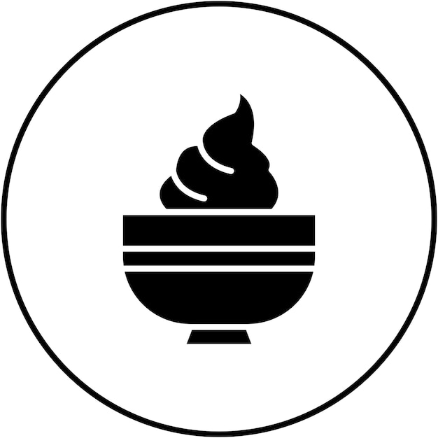 La imagen vectorial del icono de guacamole se puede usar para World Cuisine