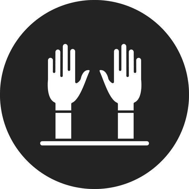 Imagen vectorial del icono de los guantes de examen Se puede utilizar para el comercio electrónico médico
