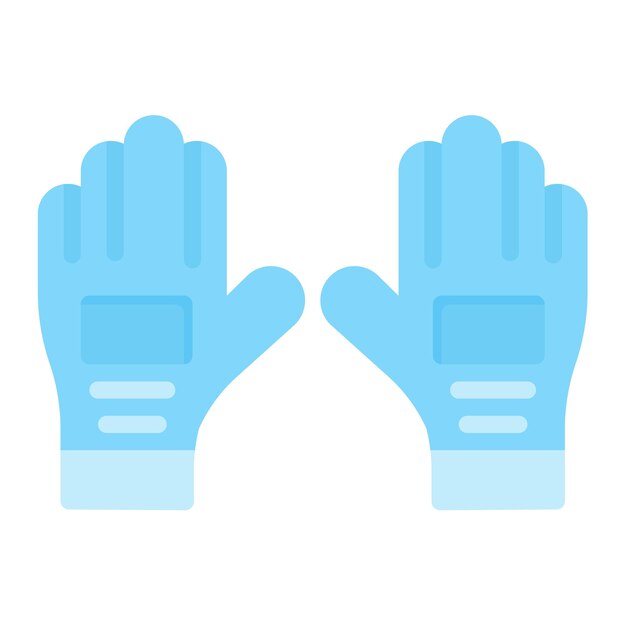 La imagen vectorial del icono de los guantes de protección se puede utilizar para la enfermería
