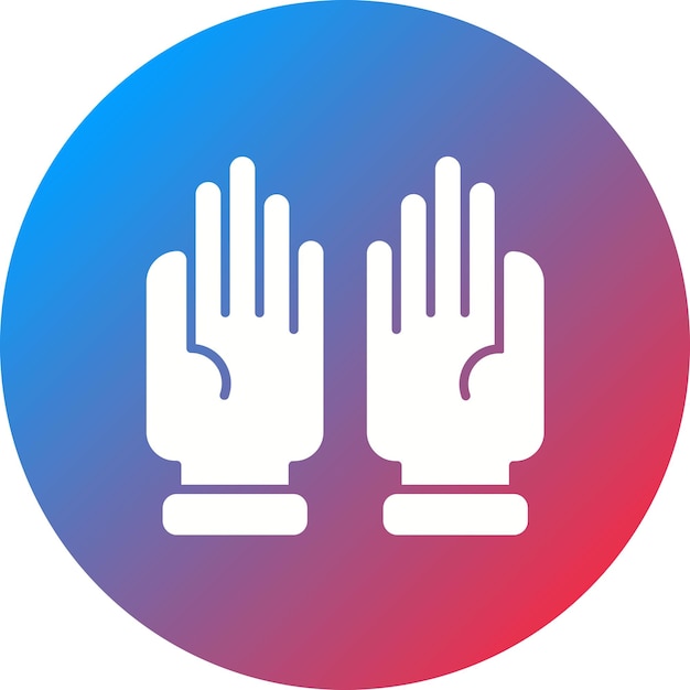 La imagen vectorial del icono de los guantes se puede utilizar para la jardinería