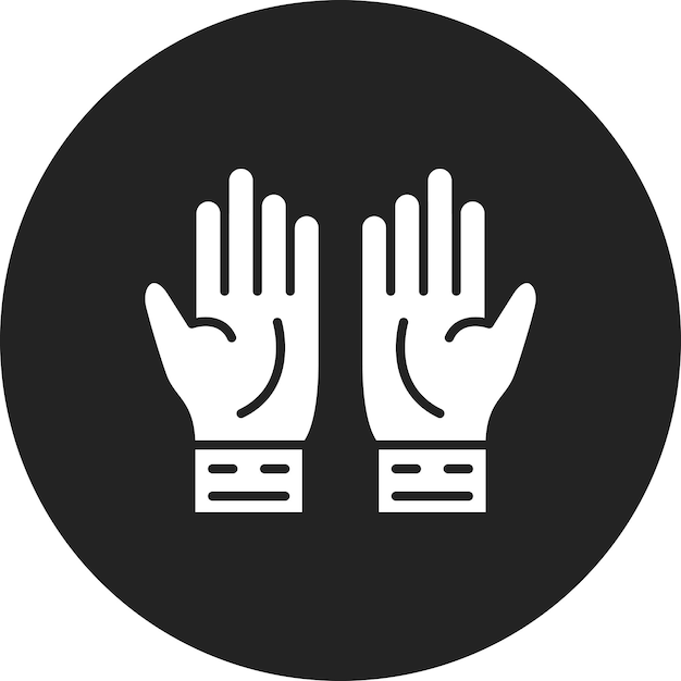 La imagen vectorial del icono de los guantes se puede utilizar para el otoño
