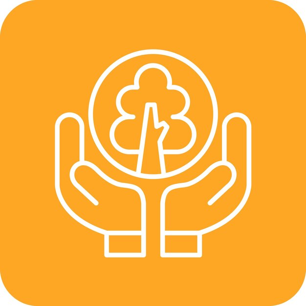 Imagen vectorial del icono Guardar plantas Se puede utilizar para la contaminación