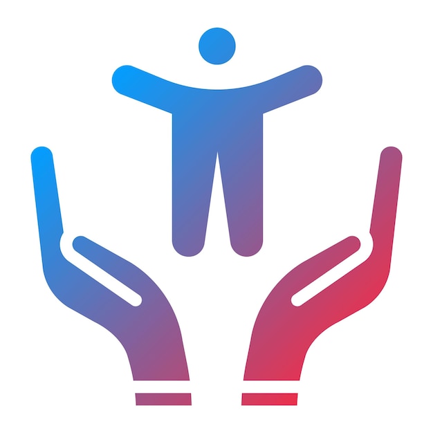 Imagen vectorial del icono de la guardería de adultos Se puede utilizar para los servicios domiciliarios