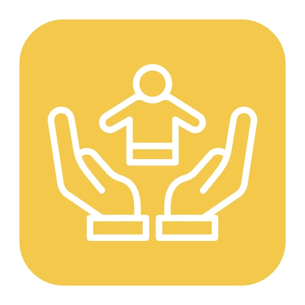 Imagen vectorial del icono de la guardería Se puede utilizar para la adopción de niños