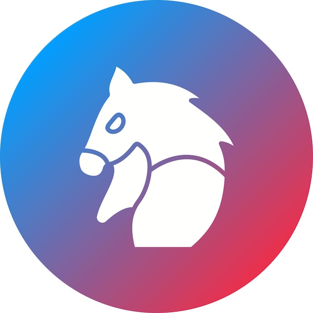 Imagen vectorial del icono de la guerra del caballo Se puede usar para los vikingos