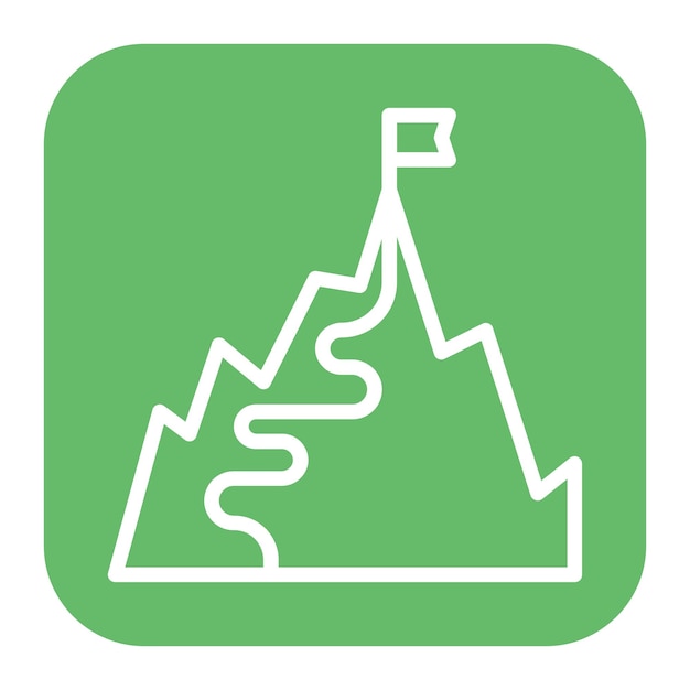 Imagen vectorial del icono de la guía de escalada Se puede utilizar para la escalada en roca