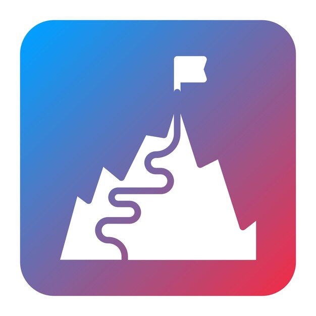 Imagen vectorial del icono de la guía de escalada Se puede utilizar para la escalada en roca