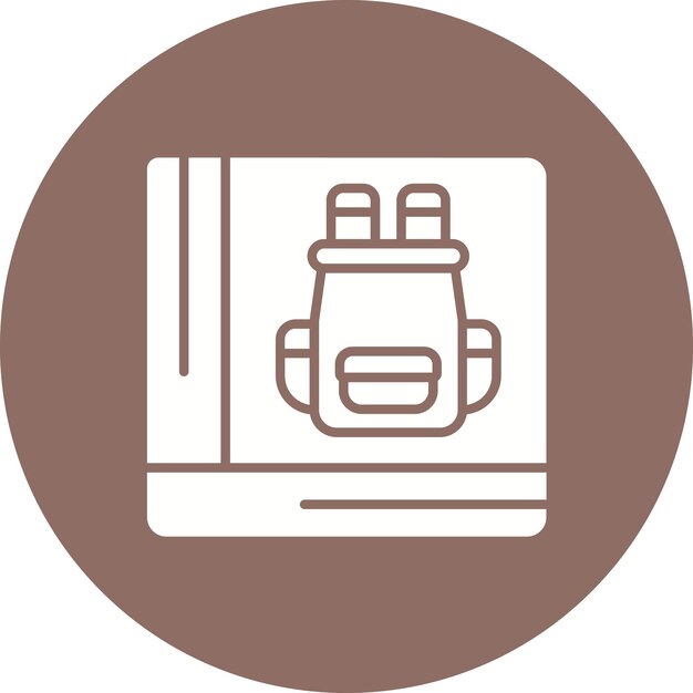 Imagen vectorial del icono de la guía de supervivencia Se puede usar para la supervivencia