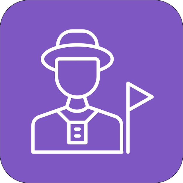 Imagen vectorial del icono de la guía turística Se puede utilizar para la planificación de vacaciones