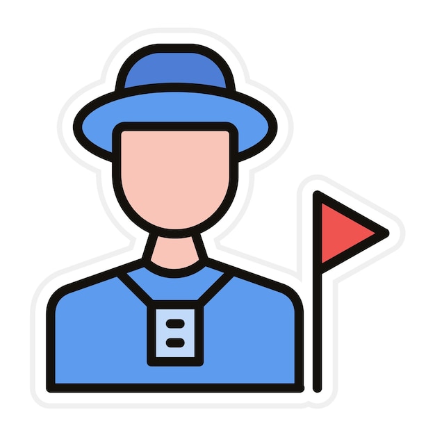 Imagen vectorial del icono de la guía turística Se puede utilizar para la planificación de vacaciones