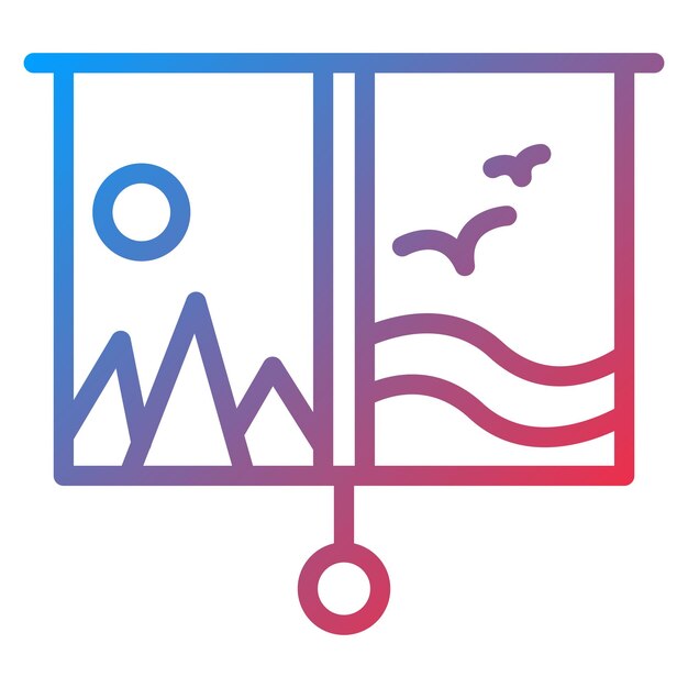 La imagen vectorial del icono del guión gráfico se puede utilizar para la realización de películas
