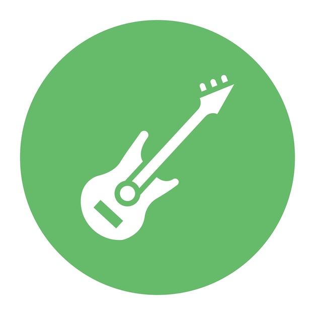 La imagen vectorial del icono de la guitarra se puede usar para Festa Junina