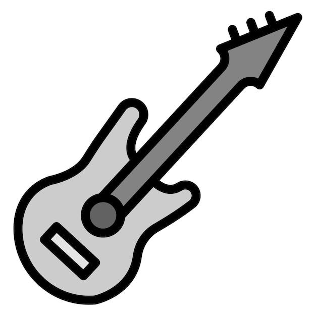 La imagen vectorial del icono de la guitarra se puede usar para Festa Junina