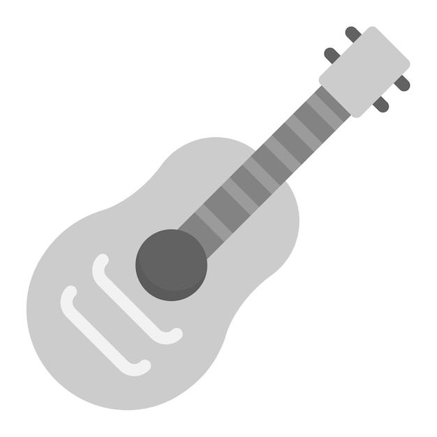 La imagen vectorial del icono de la guitarra se puede utilizar para el instrumento