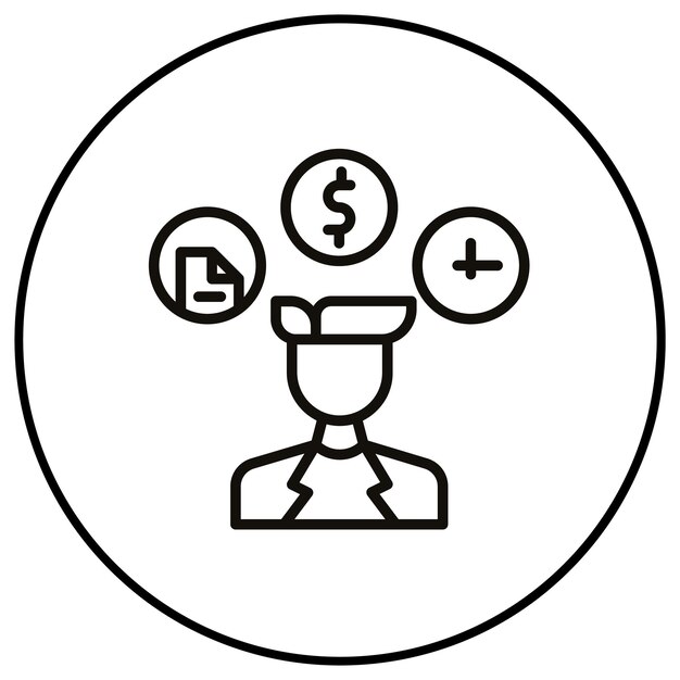 Imagen vectorial del icono de habilidad Se puede usar para la economía Gig
