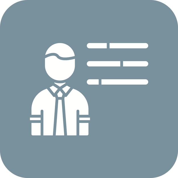 Imagen vectorial del icono de las habilidades del empleado Se puede utilizar para Recursos Humanos