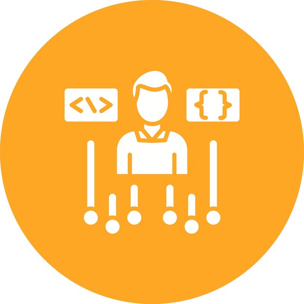Imagen vectorial de icono de habilidades de programación Se puede usar para No Código