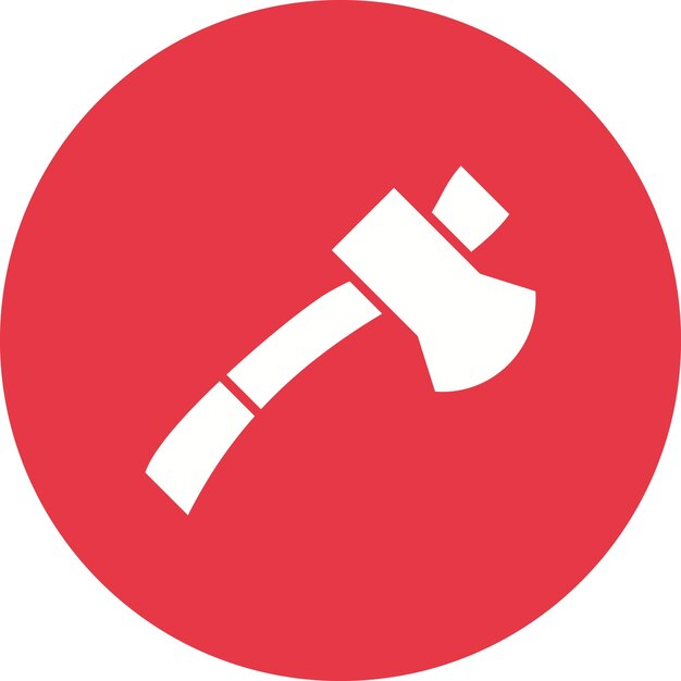 Imagen vectorial del icono de hacha Se puede utilizar para herramientas de construcción