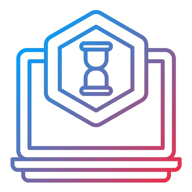 Imagen vectorial de icono de hackathon Se puede usar para UX e UI
