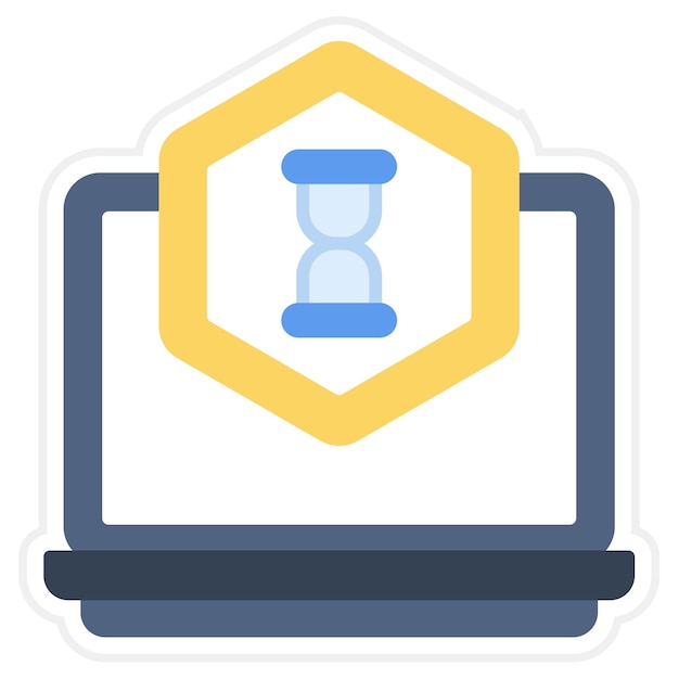 Imagen vectorial de icono de hackathon Se puede usar para UX e UI