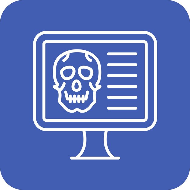 Imagen vectorial de icono hackeada por computadora puede usarse para seguridad