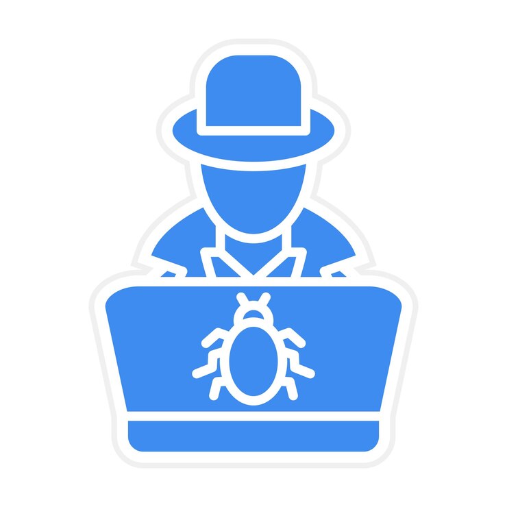 Vector imagen vectorial de icono de hacker se puede utilizar para la seguridad cibernética